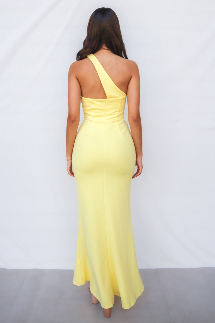 Amara Maxi Dress - Yellow - Runway Goddess