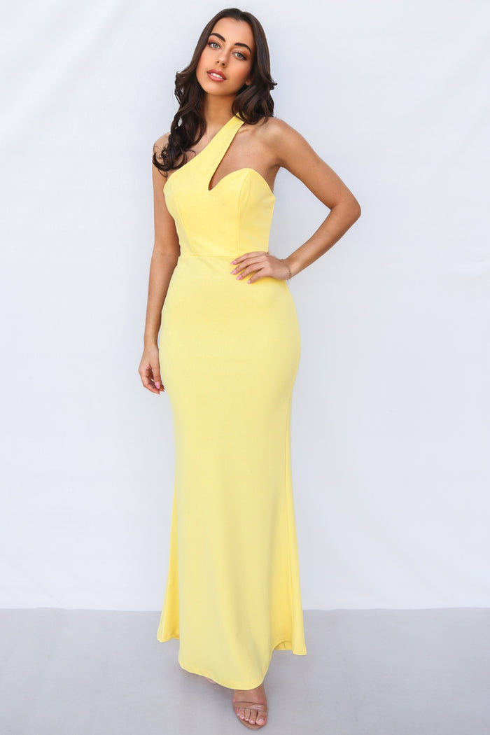 Amara Maxi Dress - Yellow - Runway Goddess