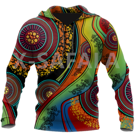 Amazing Indigenous Art Printed 3D Hoodies