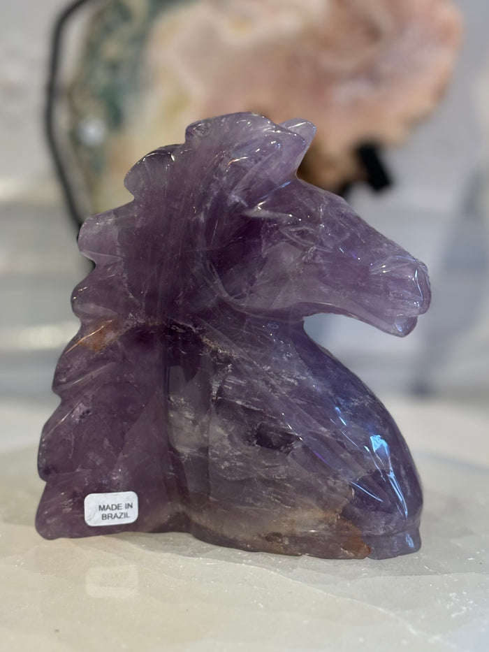 Amethyst Horse Figurine