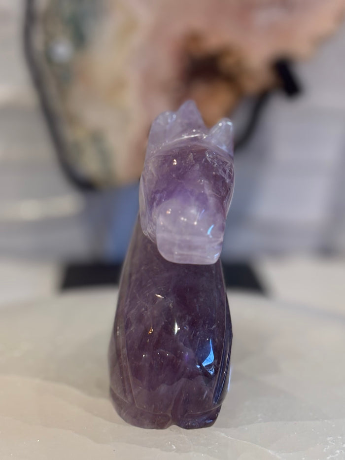 Amethyst Horse Figurine