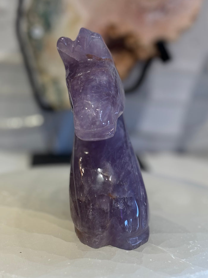 Amethyst Horse Figurine