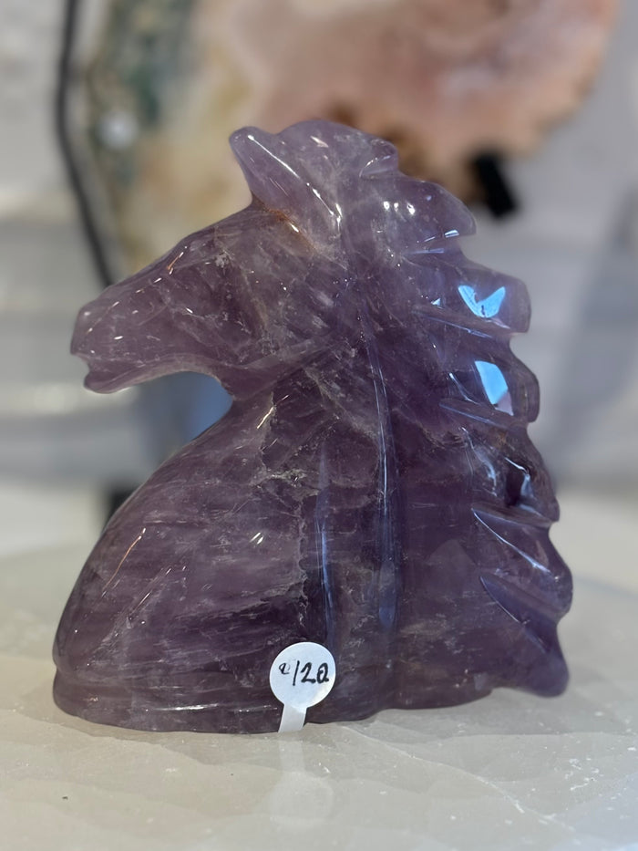 Amethyst Horse Figurine
