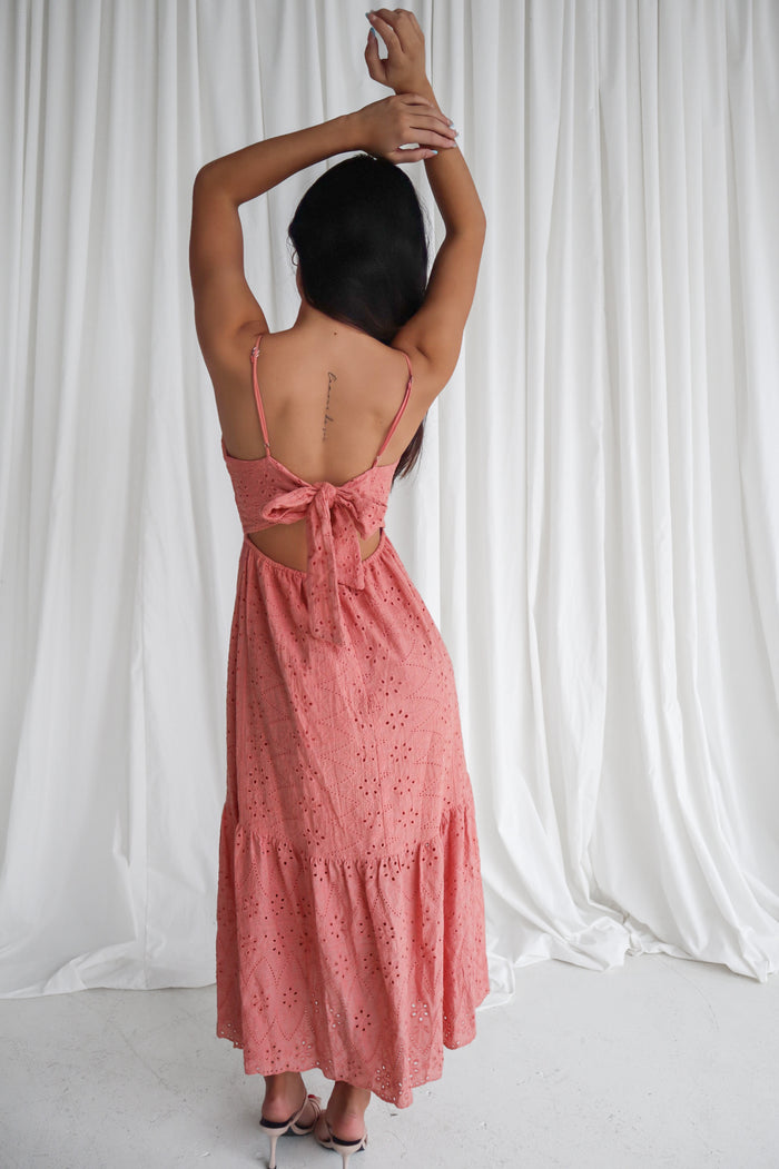 Amina Midi Dress - Rose - Runway Goddess