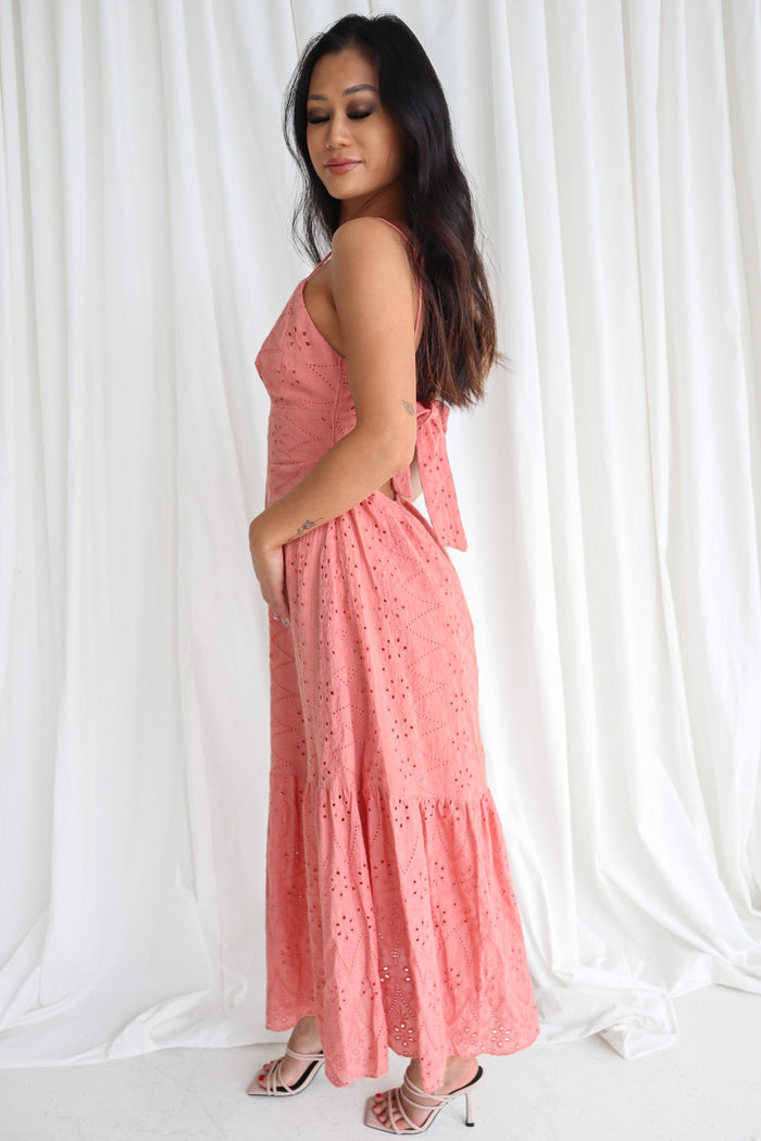 Amina Midi Dress - Rose - Runway Goddess