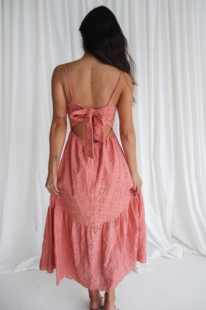 Amina Midi Dress - Rose - Runway Goddess