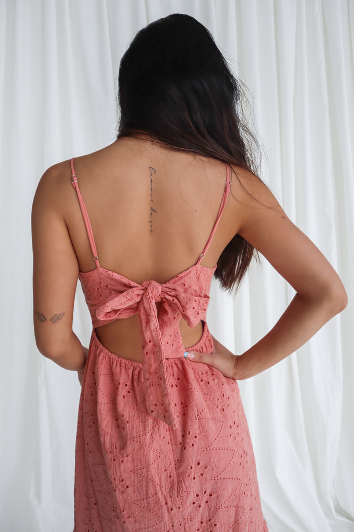 Amina Midi Dress - Rose - Runway Goddess