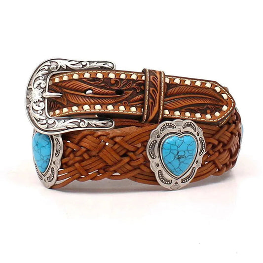 Angel Ranch Braided Heart- Womans Belt - Hatcountry