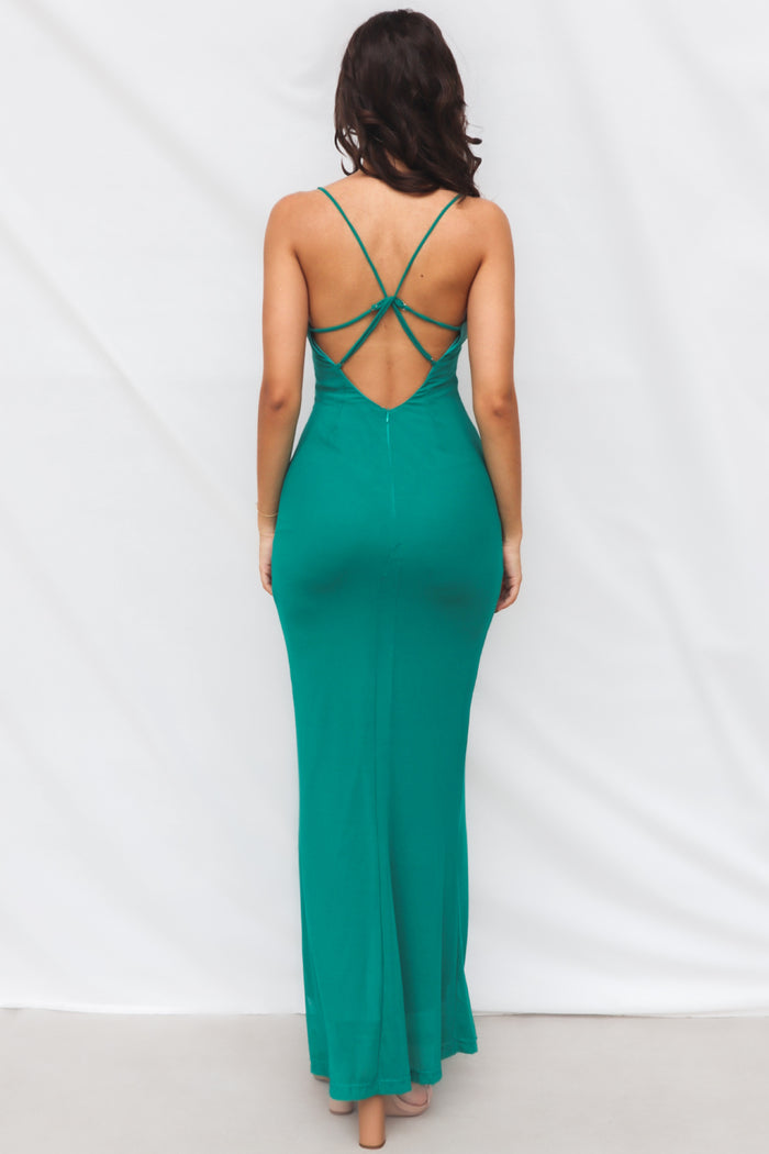 Anita Midi Dress - Green - Runway Goddess