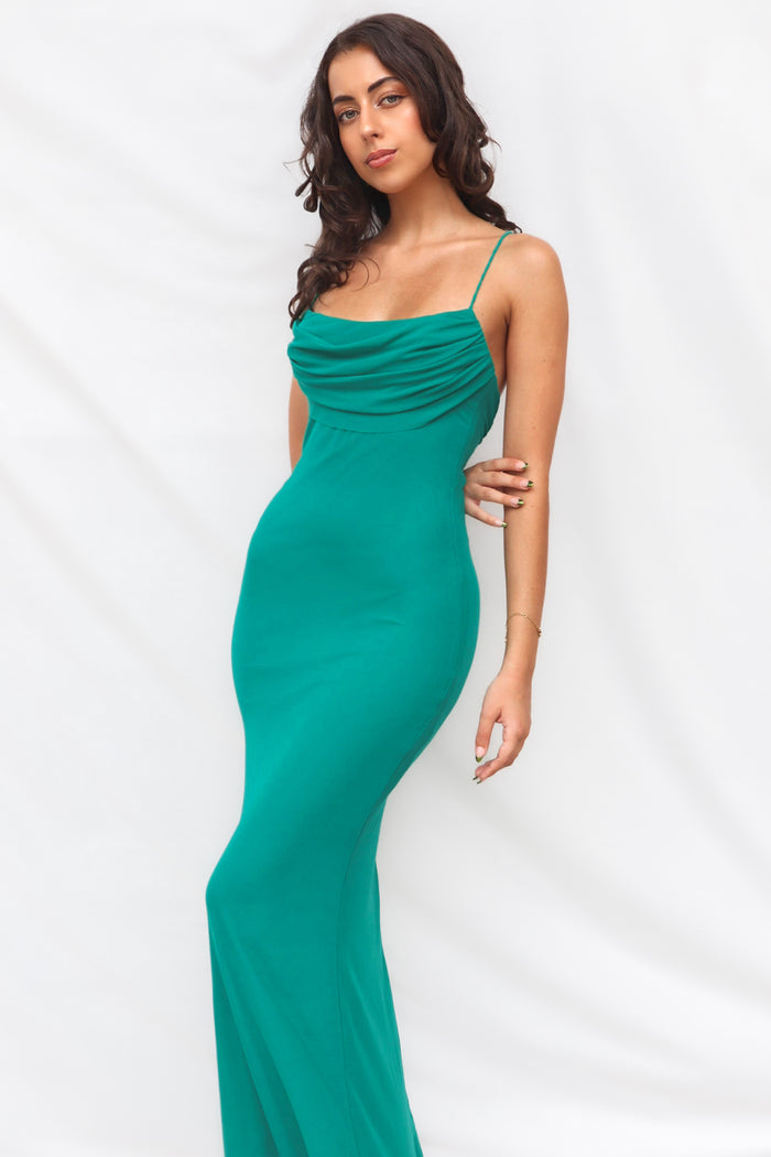 Anita Midi Dress - Green - Runway Goddess