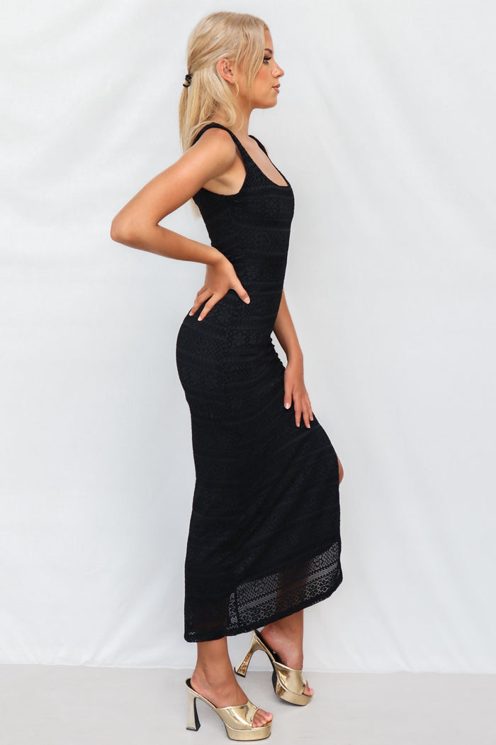 Annabelle Maxi Dress - Black - Runway Goddess