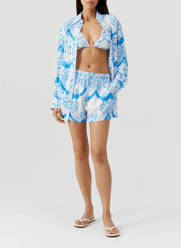 Shorts Melissa Odabash Annie Drawstring Waist Shorts Florian Apoella