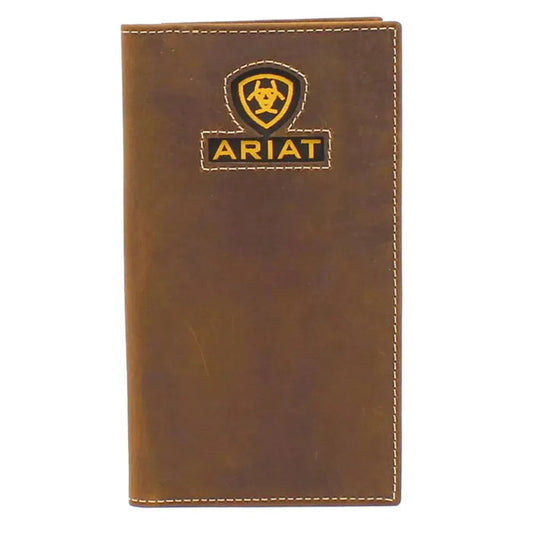 Ariat Brown Ribbon Logo - Mens Rodeo Wallet - Hatcountry