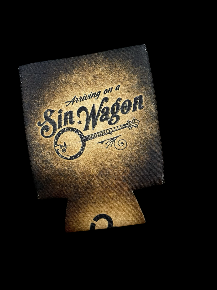 Arriving on a Sin Wagon Can cooler