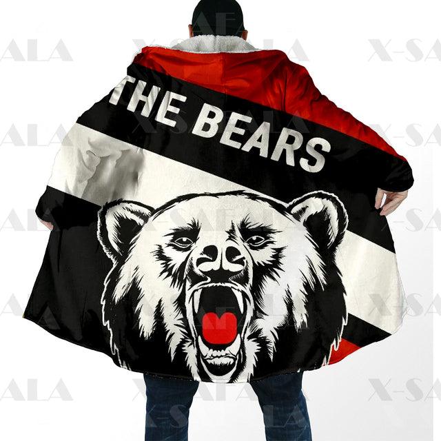 Assorted Anzac Day Indigenous Printed NRL Duffle Hooded Cloaks - Bears & Canberra