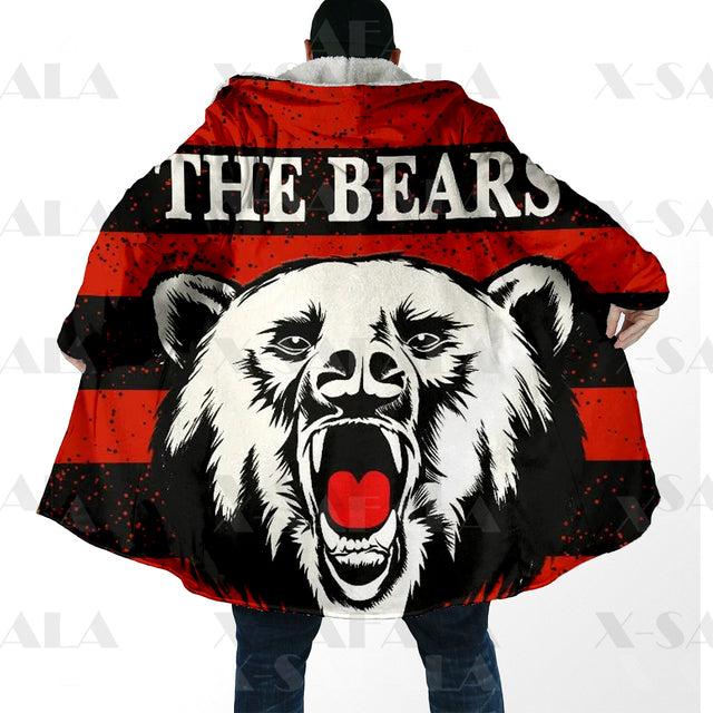 Assorted Anzac Day Indigenous Printed NRL Duffle Hooded Cloaks - Bears & Canberra