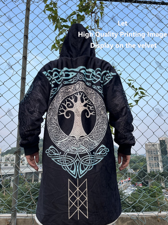 Assorted Anzac Day Indigenous Printed NRL Duffle Hooded Cloaks - Cowboys