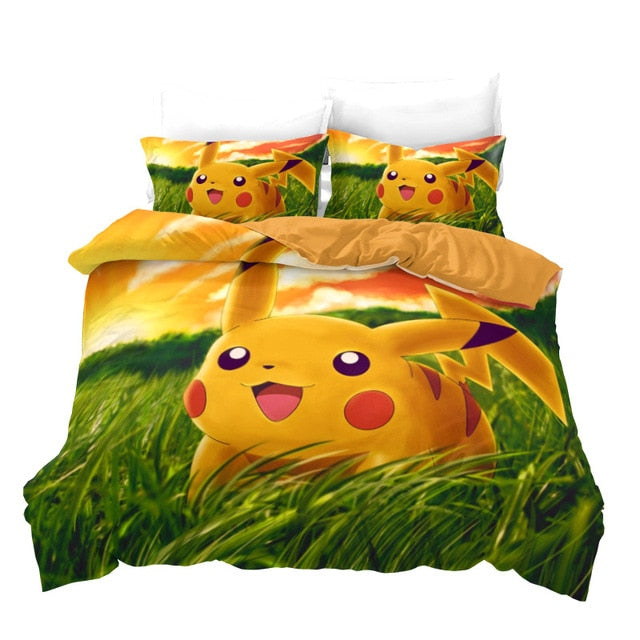 Assorted Pokemon 3D Quilt Cover/Bedding Sets