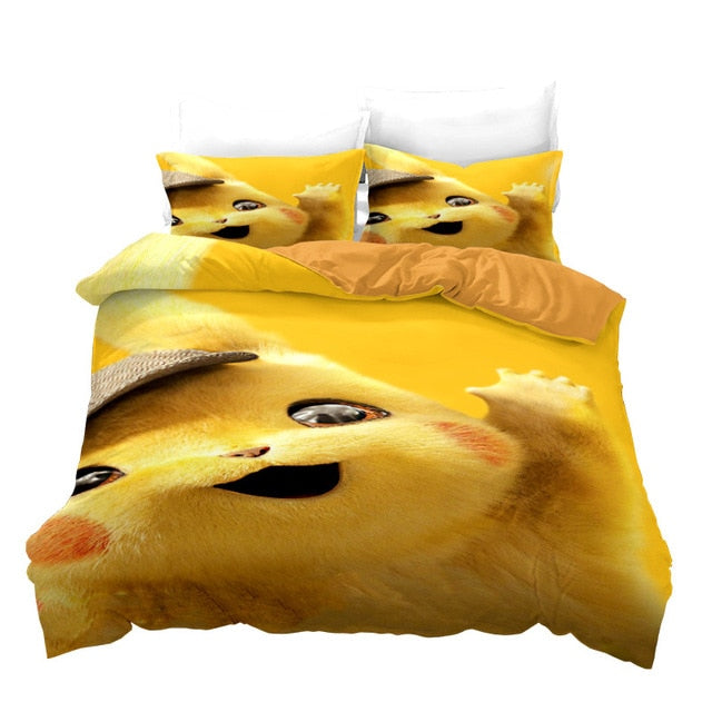 Assorted Pokemon 3D Quilt Cover/Bedding Sets