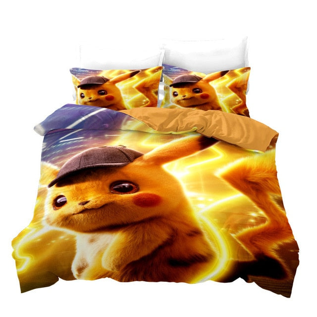 Assorted Pokemon 3D Quilt Cover/Bedding Sets