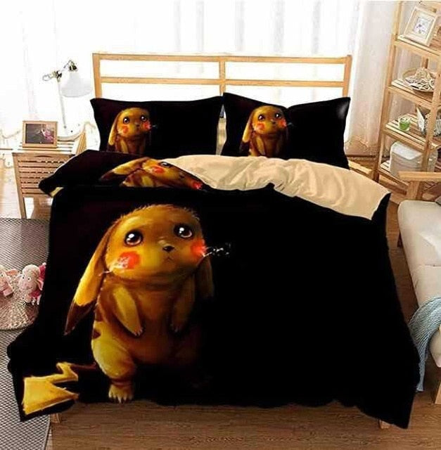 Assorted Pokemon 3D Quilt Cover/Bedding Sets