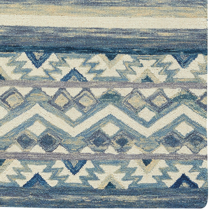 Avanti-Kelim Alpine Blue Hand Tufted Rug Rectangle image