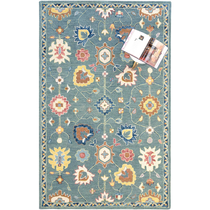 Avanti-Mahal Teal Hand Tufted Rug Rectangle image