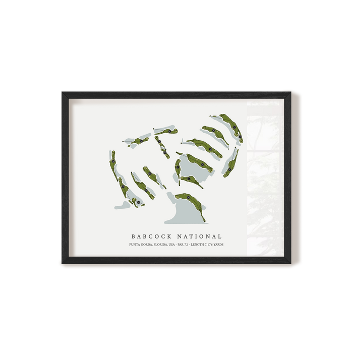 Babcock National | Golf Course Print | Black Frame