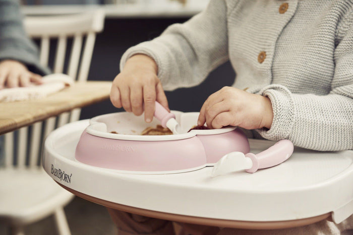 Babybjorn 4  Pack Baby Spoon and Fork Set - Powder Pink