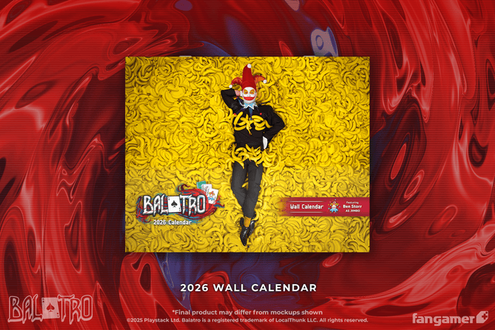 Balatro 2026 Wall Calendar