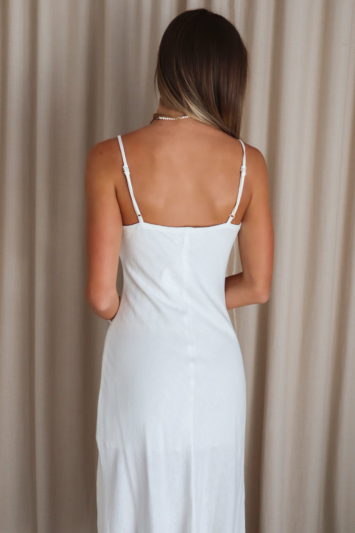 Baley Midi Dress - White - Runway Goddess
