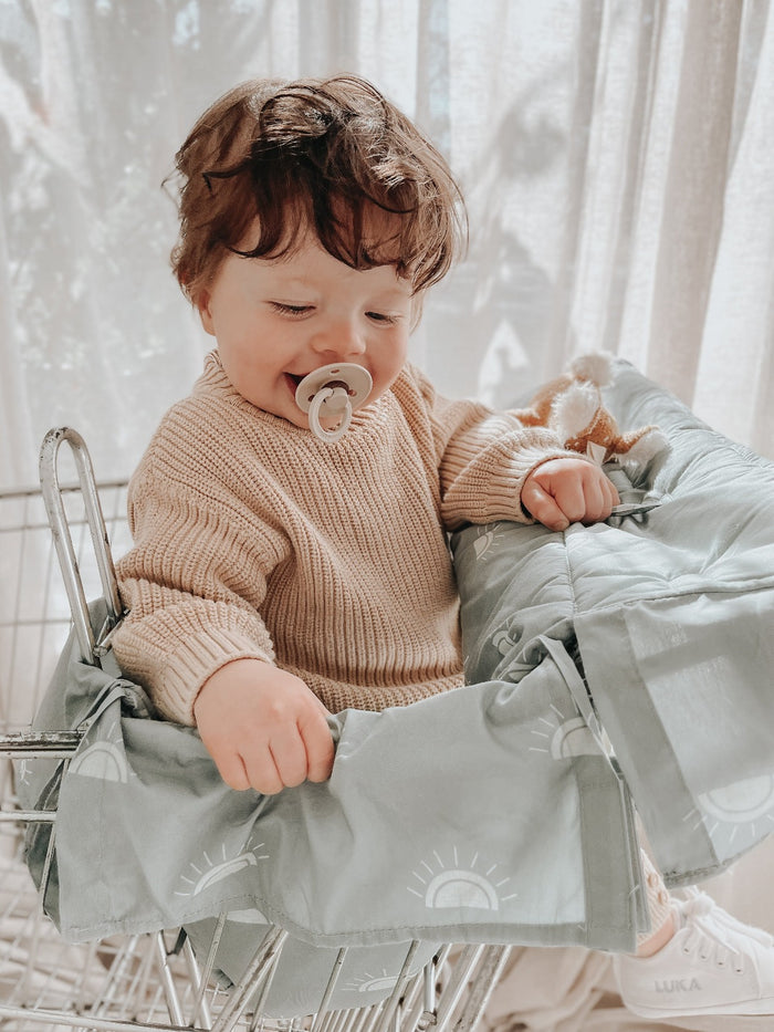 Bambella Designs Double Trolley Liner | Sage Sunshine