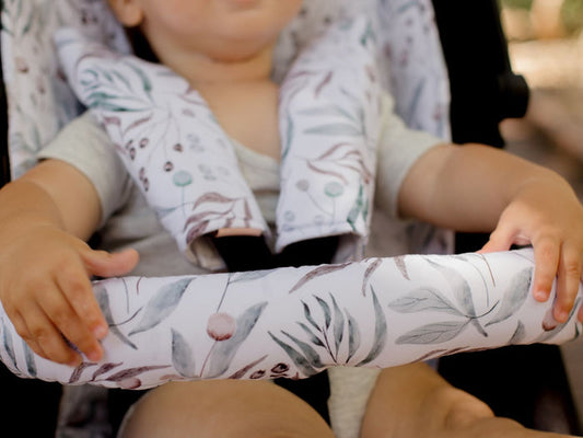 Bambella Designs Pram Bar Cover | Botanical