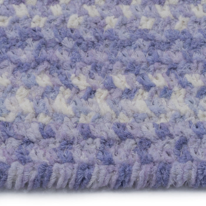 Bambini Periwinkle Braided Rug Oval image