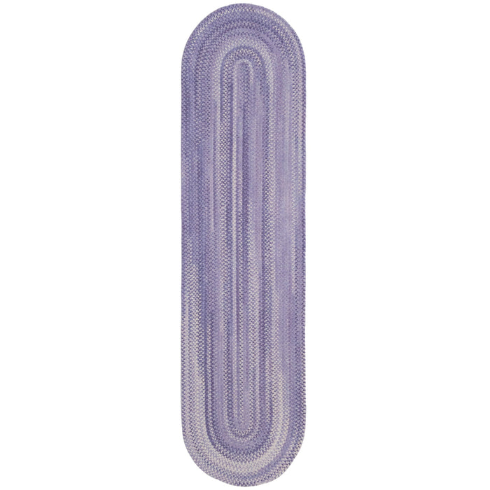 Bambini Periwinkle Braided Rug Oval image
