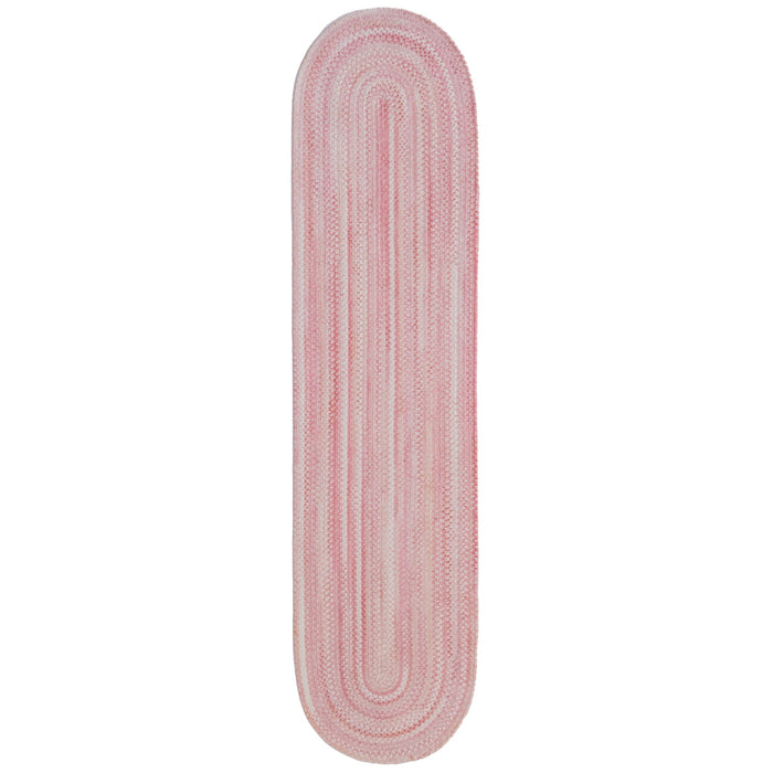 Bambini Pretty In Pink Braided Rug Oval image