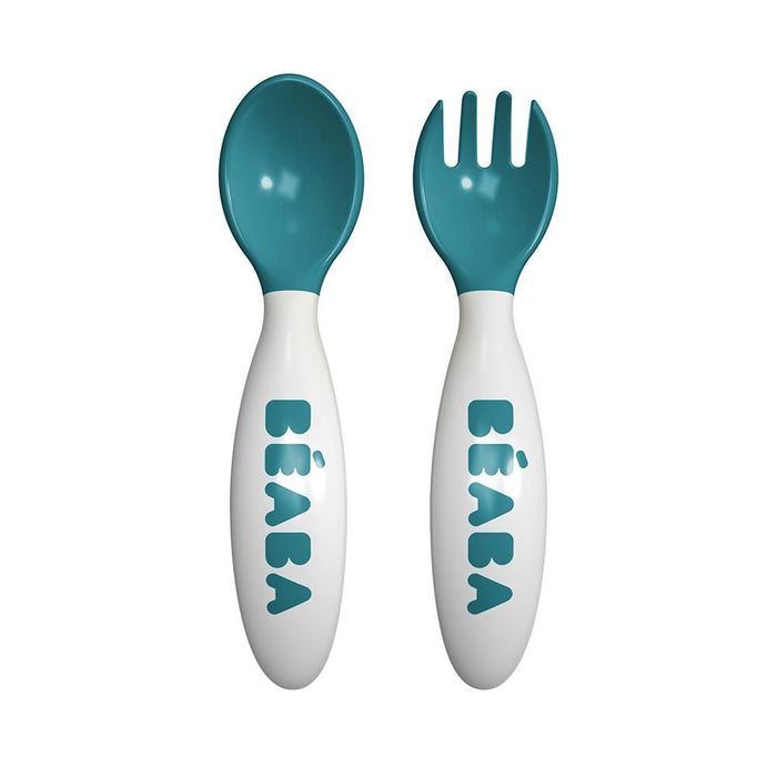 Beaba 2nd Stage Training Fork & Spoon - Blue