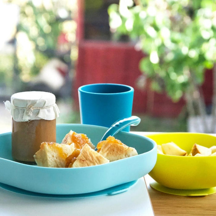Beaba Silicone Suction Meal Set- Blue