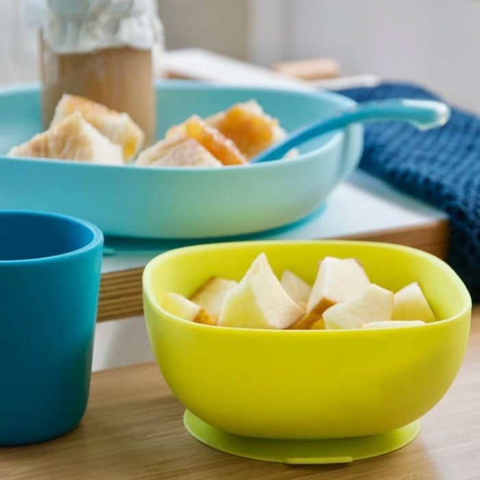Beaba Silicone Suction Meal Set- Blue