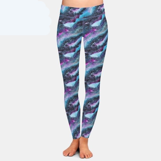 Beautiful Assorted Galaxy Patterned High Waist Leggings