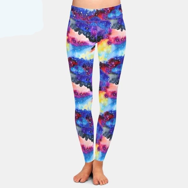 Beautiful Assorted Galaxy Patterned High Waist Leggings