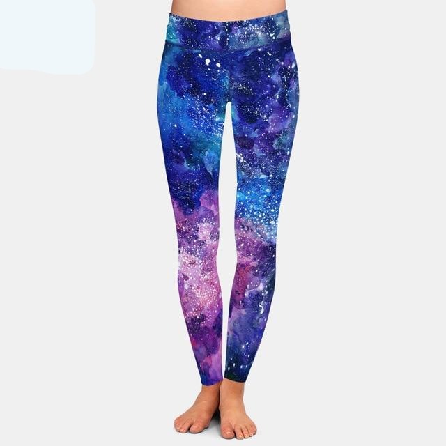 Beautiful Assorted Galaxy Patterned High Waist Leggings