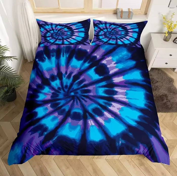 Beautiful Tie Dyed Quilt Cover/Bedding Sets