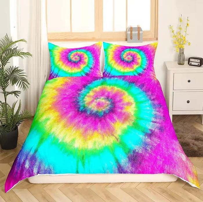 Beautiful Tie Dyed Quilt Cover/Bedding Sets
