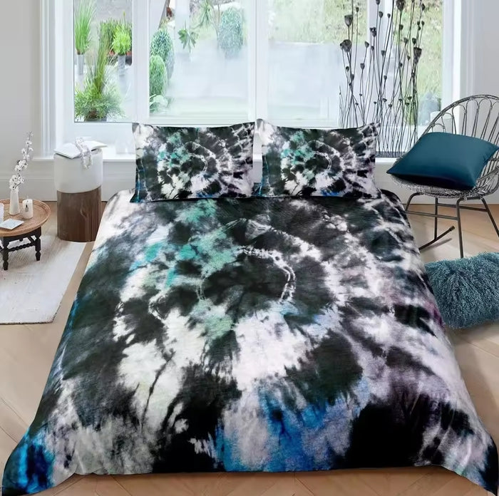 Beautiful Tie Dyed Quilt Cover/Bedding Sets