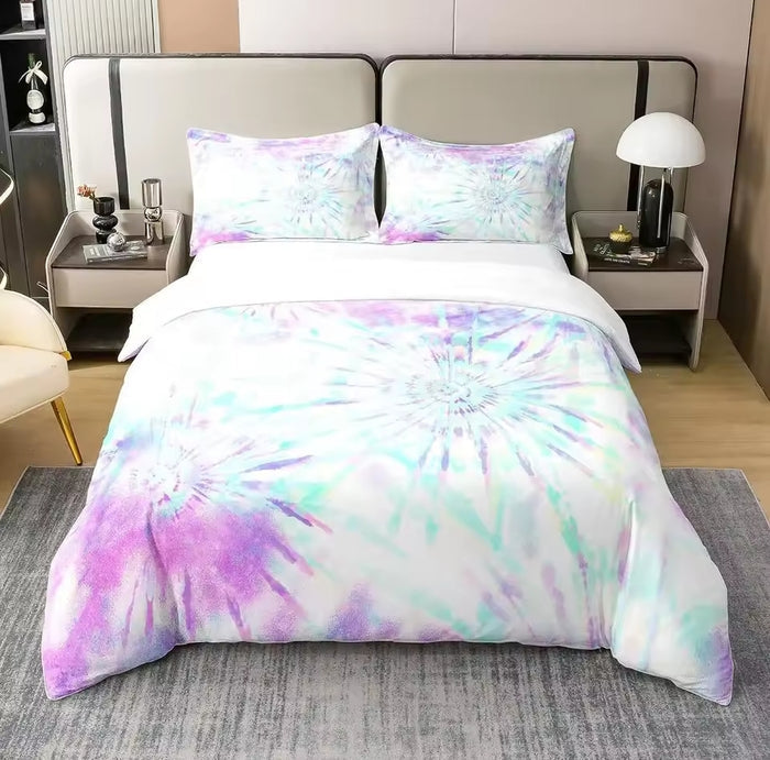 Beautiful Tie Dyed Quilt Cover/Bedding Sets