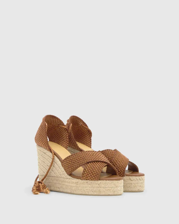 Wedges Castaner Becca 8 Wedge Espadrilles Marron Apoella