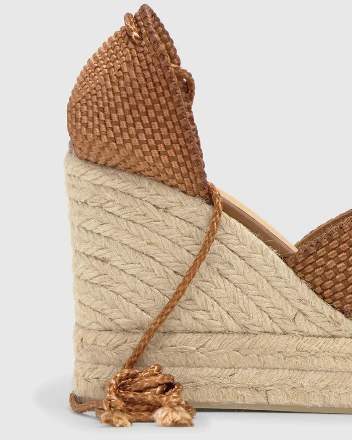 Wedges Castaner Becca 8 Wedge Espadrilles Marron Apoella