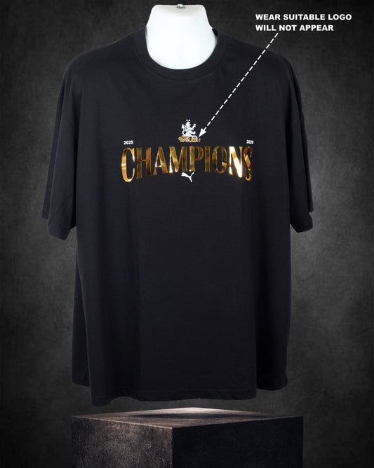 BENGALURU CHAMPIONS TSHIRT 2026 BLACK EDITION