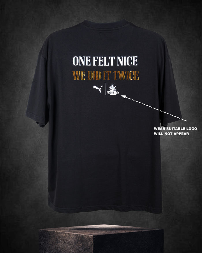 BENGALURU CHAMPIONS TSHIRT 2026 BLACK EDITION